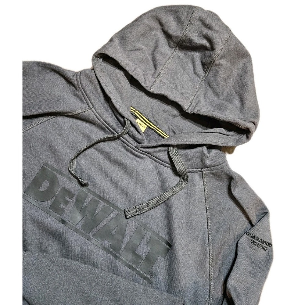 DEWALT Pullover Hoodie Heavy Duty Sweatshirt Charcoal Gray Size XL